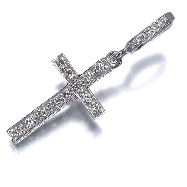 Loree Rodkin Diamond 750 White Gold Pendant Cross 18K (1 of 5)