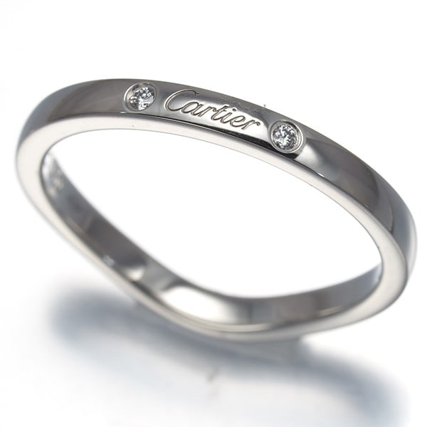 Cartier Ring Diamond Ballerine Wedding Band 3P Eu50 950 Platinum: Cartier Ring Diamond Ballerine Wedding Band 3P Eu50 950 Platinum Platinum Cartier Ring Diamond Ballerine Wedding Band features a natural diamond and elegant ballerine design, set in a sturdy 950 plati