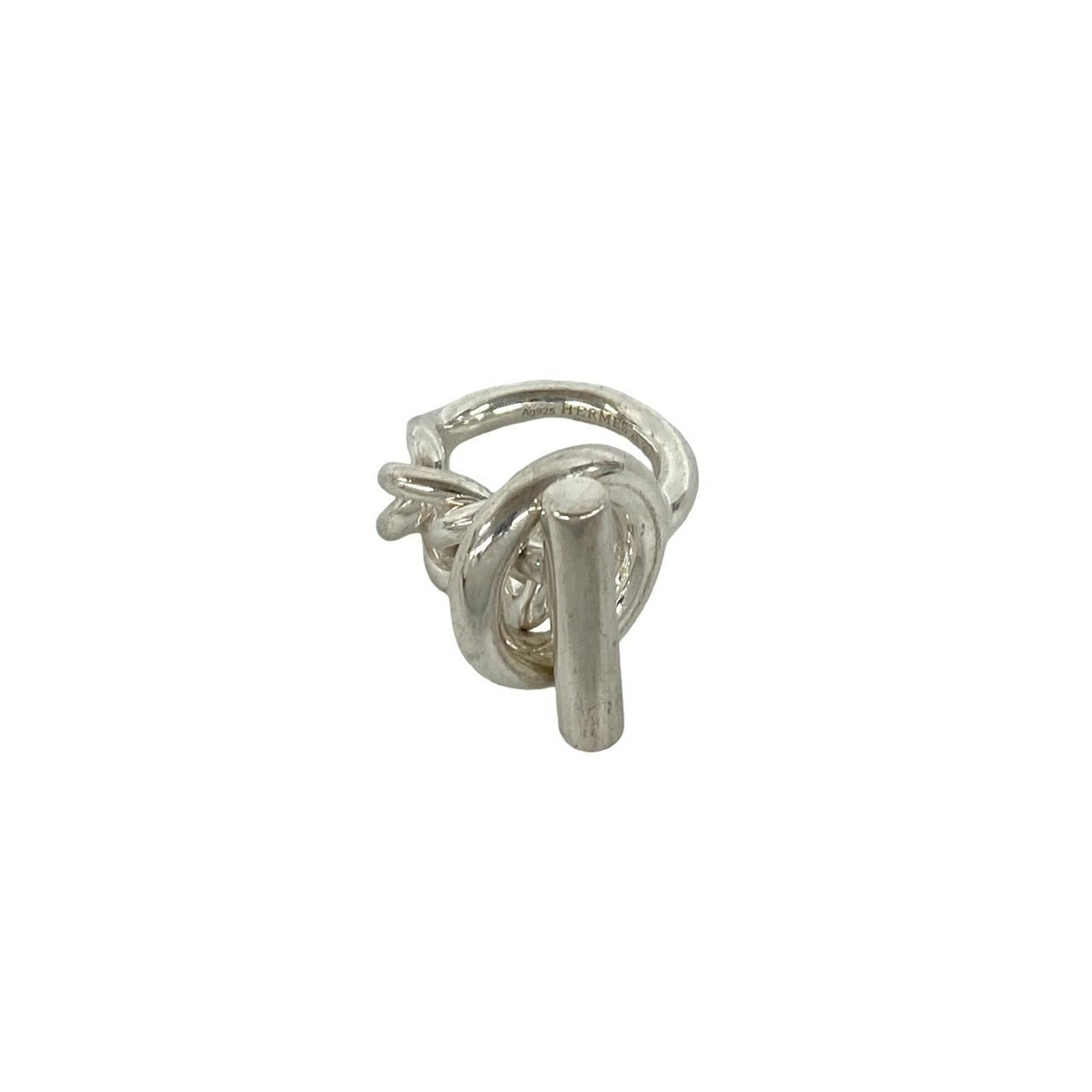 Ring silver band 925 by Hermes: Ring silver band 925 by Hermes Silver band ring by Hermes, made from high-quality silver 925 material. A classic design element for women's jewelry, this simple yet elegant ring features a sleek silve