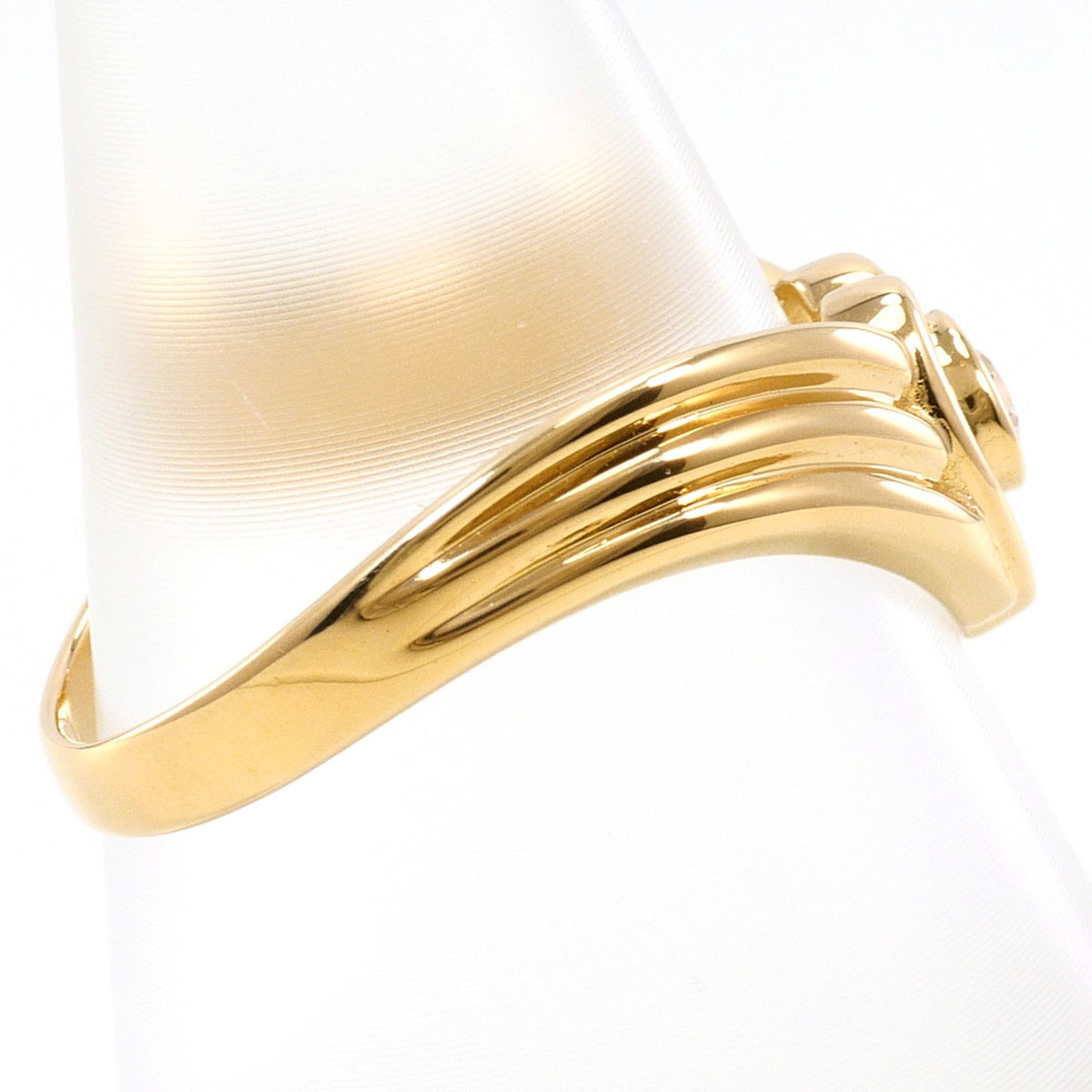 Yellow gold band ring unbranded - 3