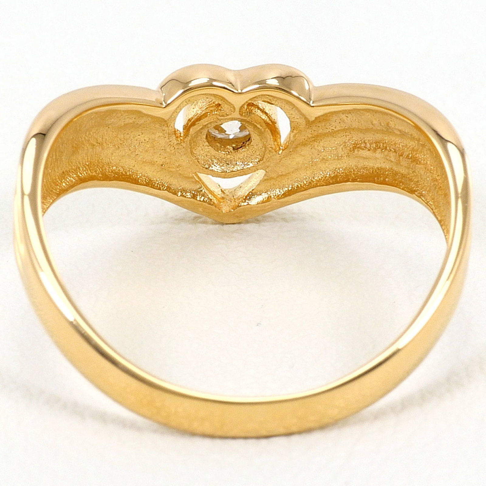 Yellow gold band ring unbranded - 4