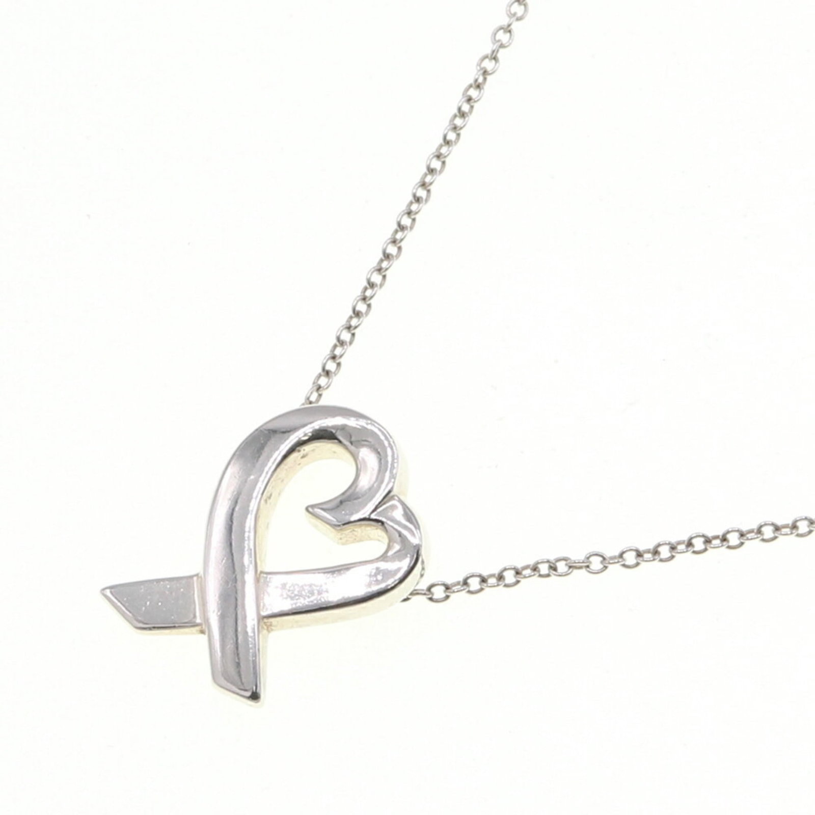 Tiffany Necklace Paloma Picasso Loving Heart Sv Sterling Silver 925 Pendant Choker Women'S Tiffany: Tiffany Necklace Paloma Picasso Loving Heart Sv Sterling Silver 925 Pendant Choker Women'S Tiffany Sterling silver 925 pendant choker featuring the iconic Loving Heart design by Paloma Picasso, crafte