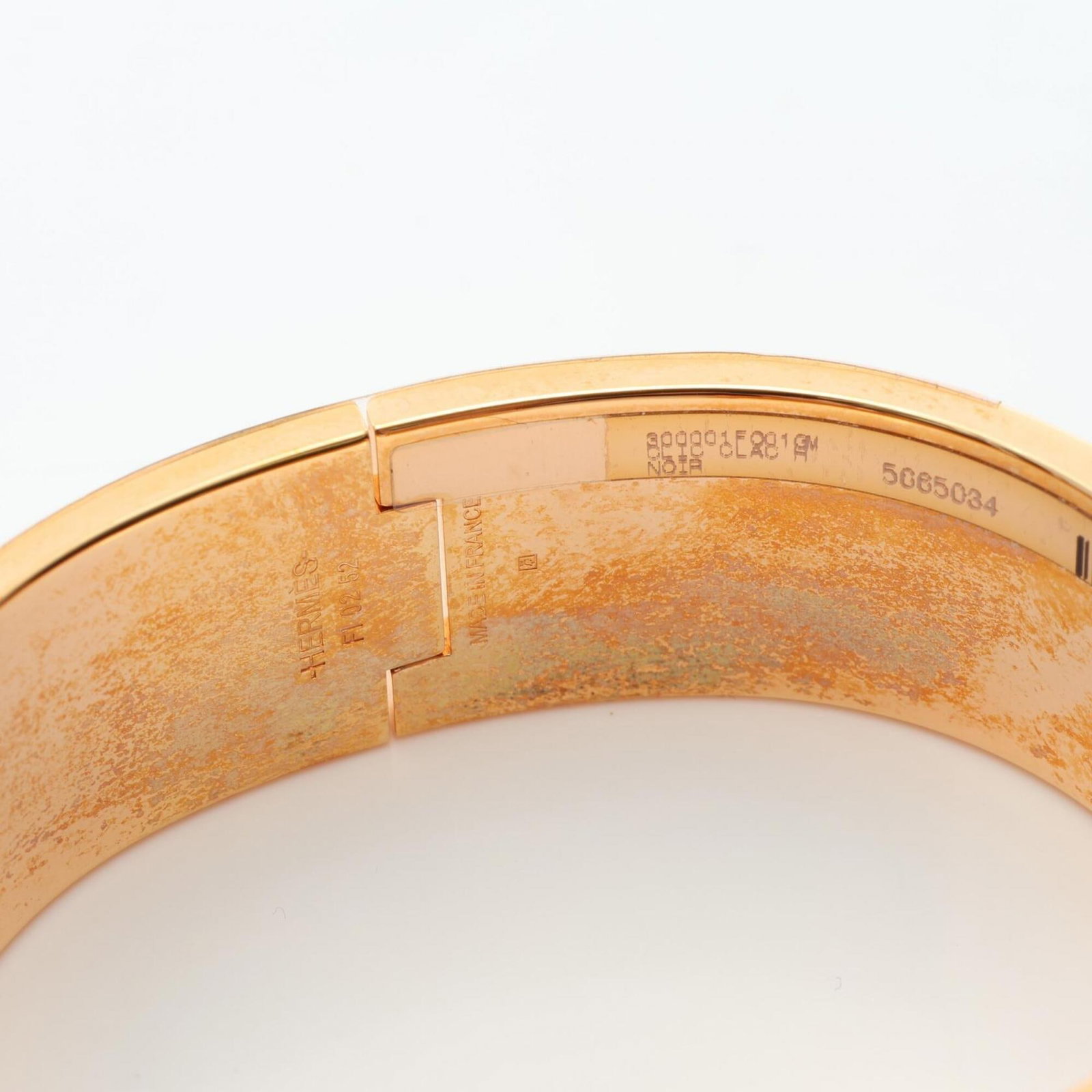 Hermes Bangle Enamel Gold Plating - 7