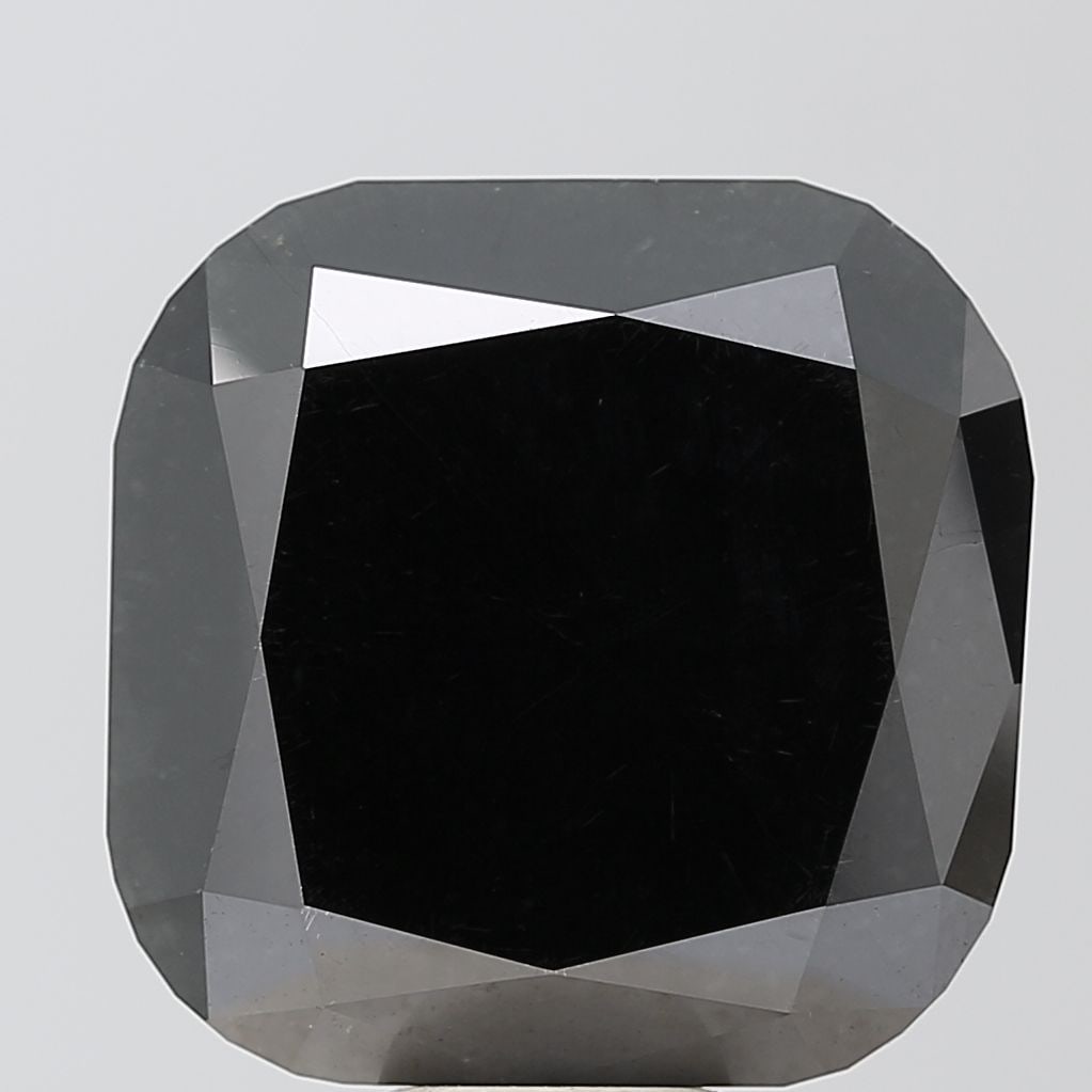 Cushion Brilliant 18.86ct Black VVS1 - Loose Natural Diamond: Cushion Brilliant 18.86ct Black VVS1 - Loose Natural Diamond 18.86ct Black VVS1 - Loose Natural Diamond, certified by NONE, boasts exceptional clarity and polish with EX symmetry and EX polish, making
