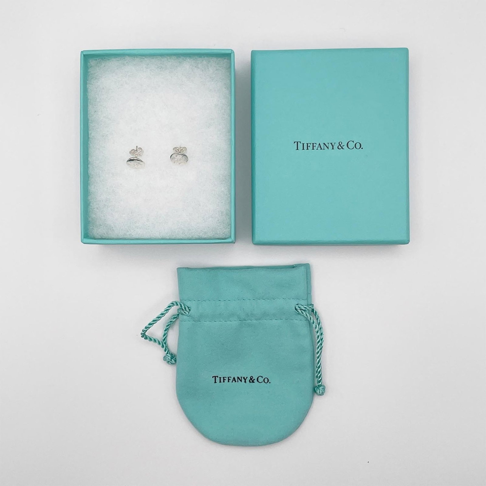 Silver Stud Earrings Tiffany - 7