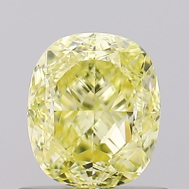 GIA Cushion Brilliant 1.01ct Fancy Intense Yellow VVS1 - Loose Natural Diamond: GIA Cushion Brilliant 1.01ct Fancy Intense Yellow VVS1 - Loose Natural Diamond GIA certified, this 1.01ct Fancy Intense Yellow VVS1 diamond boasts exceptional clarity and polish, with a vibrant color 