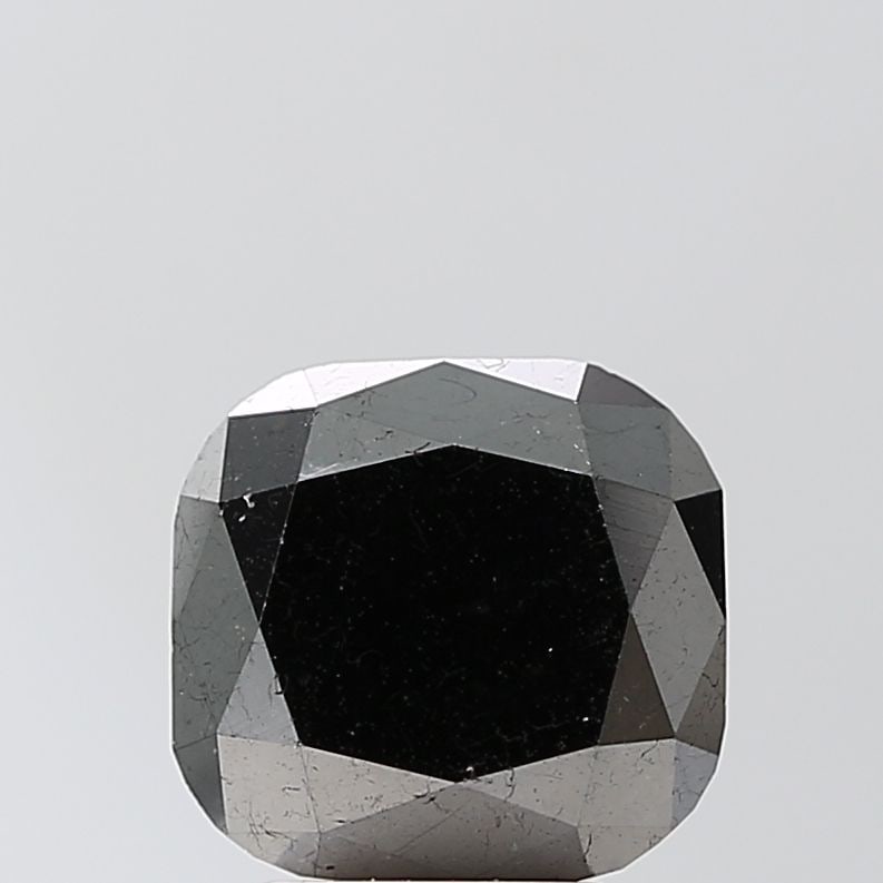 Cushion Brilliant 4.4ct Black VVS2 - Loose Natural Diamond: Cushion Brilliant 4.4ct Black VVS2 - Loose Natural Diamond The Cushion Brilliant features a stunning 4.4ct black diamond with exceptional clarity, polish, and symmetry. Its natural beauty shines throu