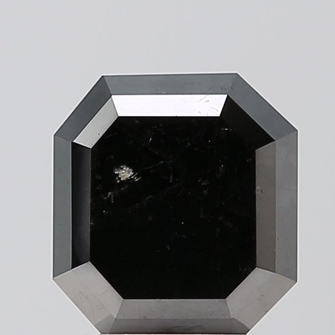Emerald 2.49ct Black VVS2 - Loose Natural Diamond: Emerald 2.49ct Black VVS2 - Loose Natural Diamond 2.49ct Black VVS2 - Loose Natural Diamond with Exceptional Polish and Symmetry, Measuring 8.17L x 7.51W x 4.29H, Certified as a Natural Fancy Cut Ston