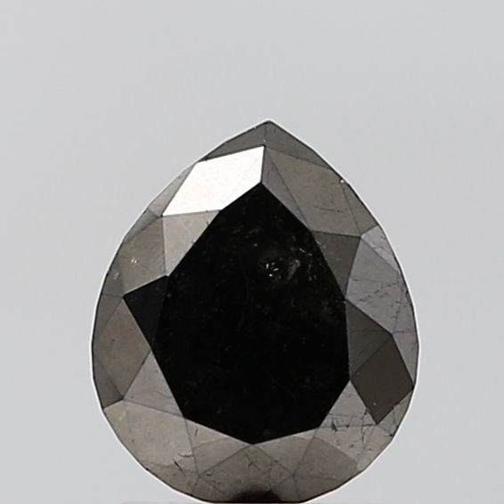 Pear 1.33ct Black VVS2 - Loose Natural Diamond: Pear 1.33ct Black VVS2 - Loose Natural Diamond 1.33ct Black VVS2 - A rare and striking natural diamond, certified as a loose Fancy stone with exceptional clarity and polish. Its unique black color and