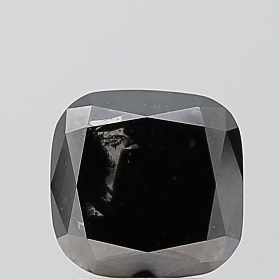 Cushion Brilliant 1.32ct Black VVS2 - Loose Natural Diamond: Cushion Brilliant 1.32ct Black VVS2 - Loose Natural Diamond 1.32ct Cushion Brilliant Black VVS2 Diamond - A rare and exceptional natural diamond, featuring a unique black color and excellent clarity, 