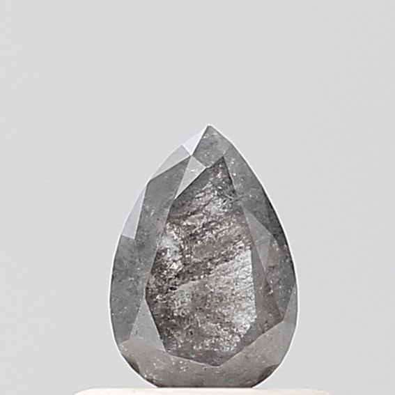Pear 0.37ct Salt And Pepper VVS2 - Loose Natural Diamond: Pear 0.37ct Salt And Pepper VVS2 - Loose Natural Diamond Salt and pepper inclusions add visual interest to this loose natural diamond, measuring 0.37 carats in total weight. Certified VVS2 clarity