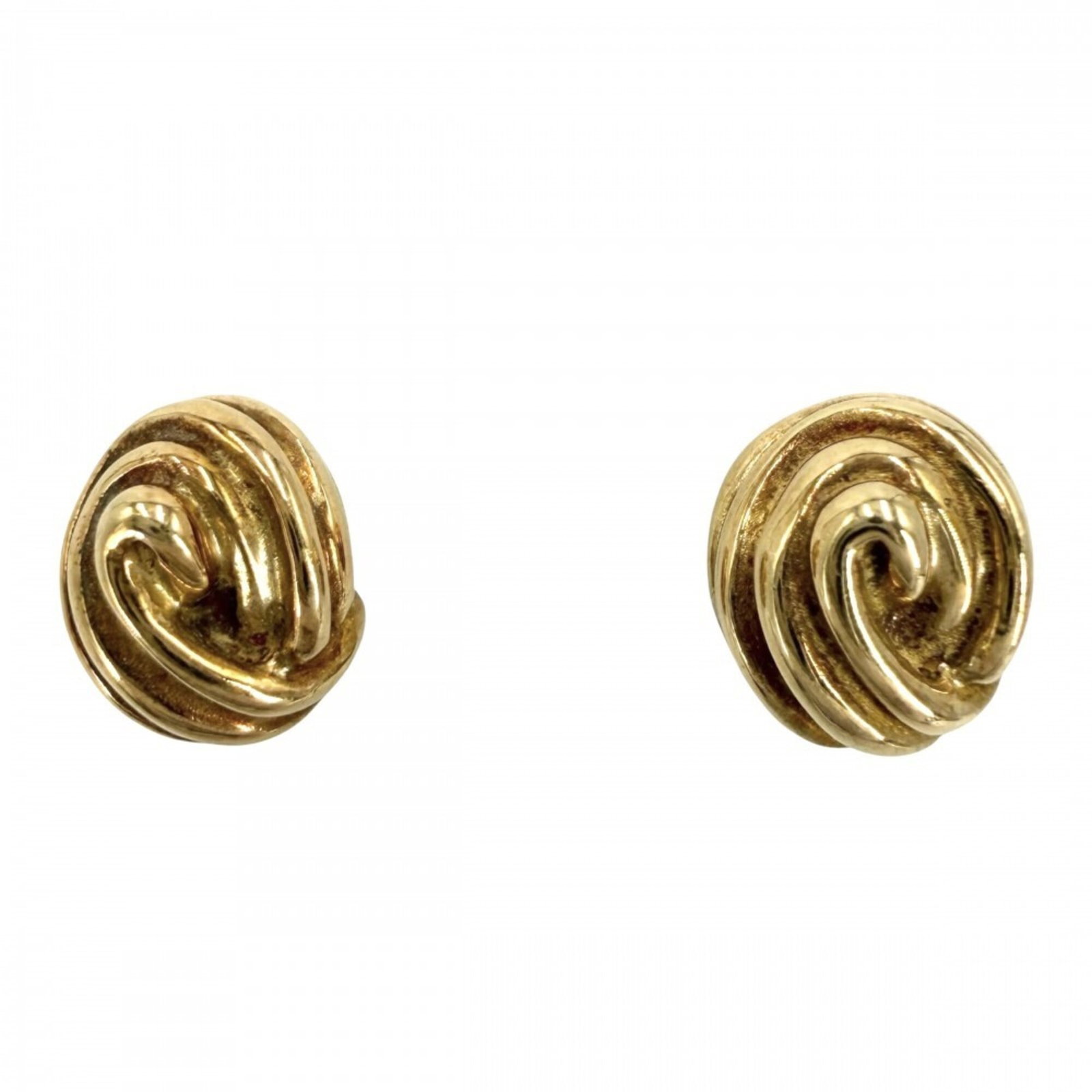 Gold Earrings Yellow Tiffany Stud (1 of 6)