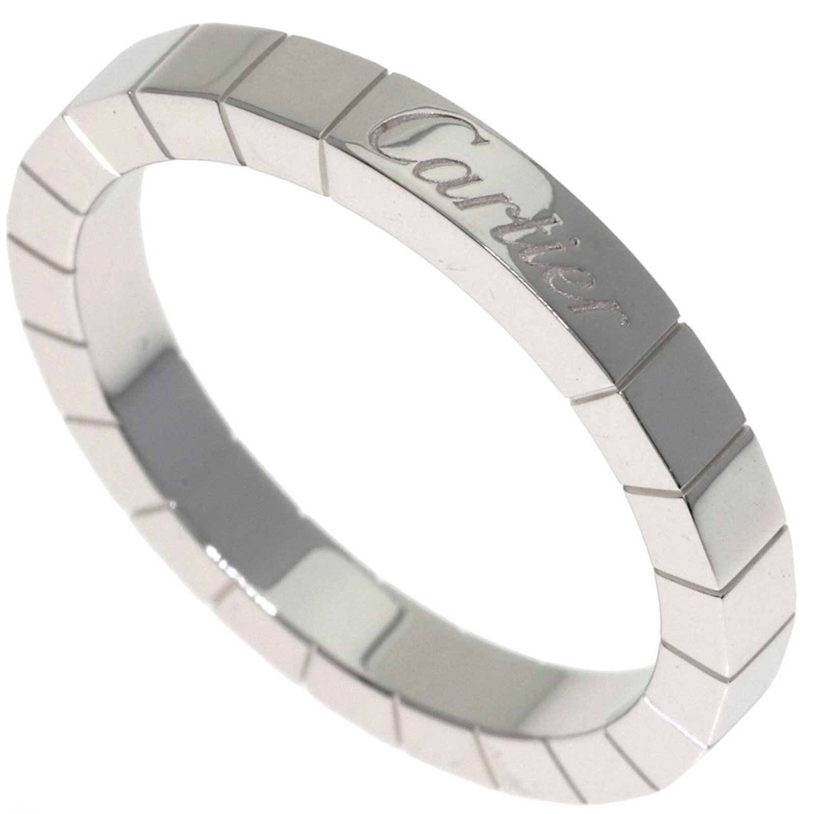 Ring Cartier Band: Ring Cartier Band Cartier's iconic Lanieres band ring boasts an elegant design with a slender 3mm width, making it a sophisticated addition to any woman's jewelry collection. Crafted from 18K white go