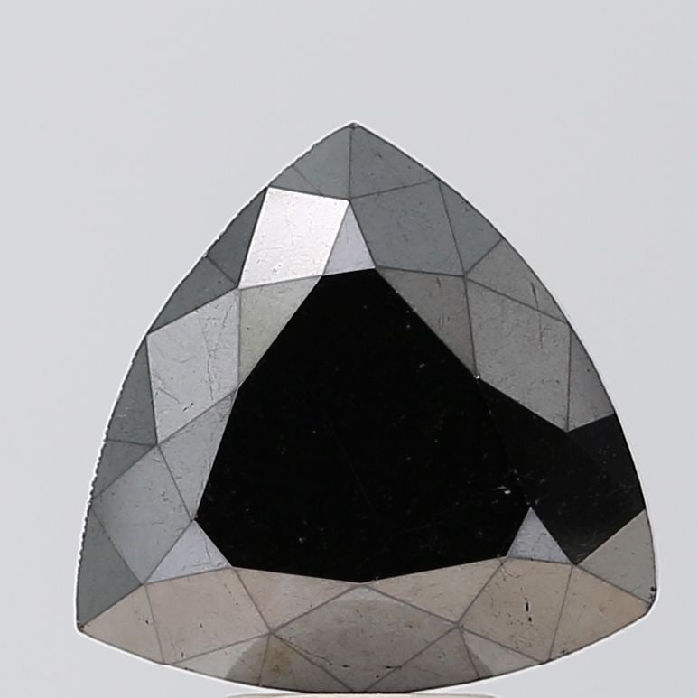 Trilliant 6.0ct Black VVS2 - Loose Natural Diamond: Trilliant 6.0ct Black VVS2 - Loose Natural Diamond Trilliant 6.0ct Black VVS2 - Loose Natural Diamond, certified NONE, features exceptional EX symmetry and polish, with a high clarity grade of VVS2