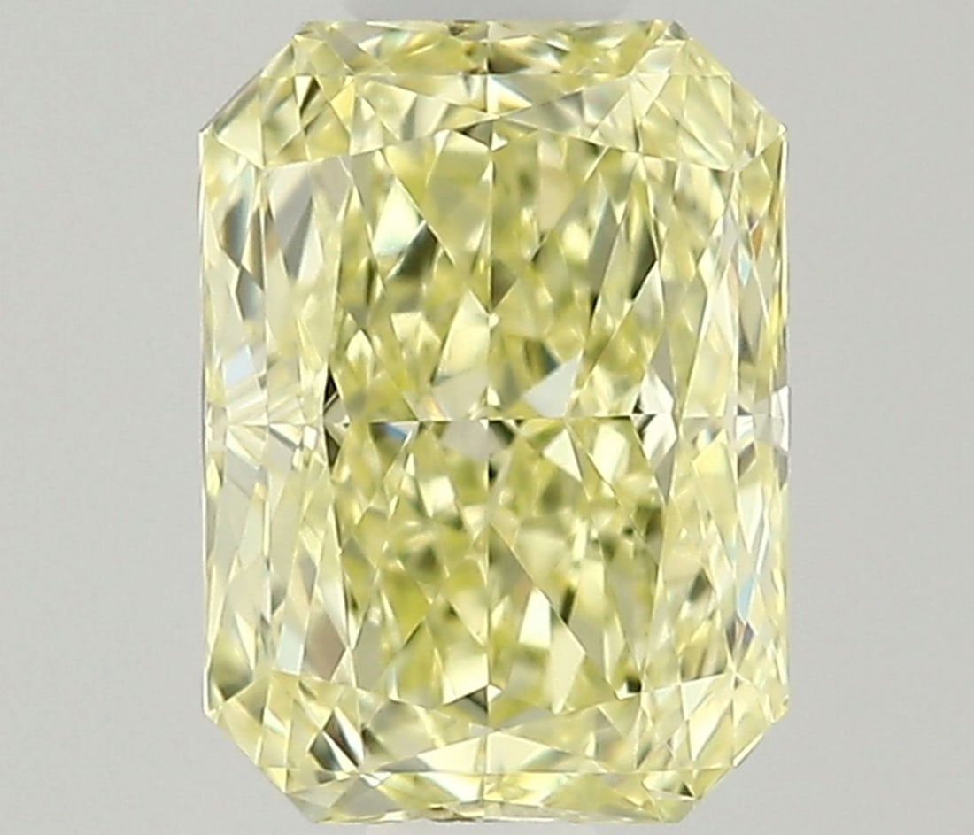Radiant 0.45ct Fancy Light Yellow VVS2 - Loose Natural Diamond: Radiant 0.45ct Fancy Light Yellow VVS2 - Loose Natural Diamond 0.45ct Fancy Light Yellow VVS2 - Loose Natural Diamond. This loose natural diamond boasts a vibrant fancy light yellow color and