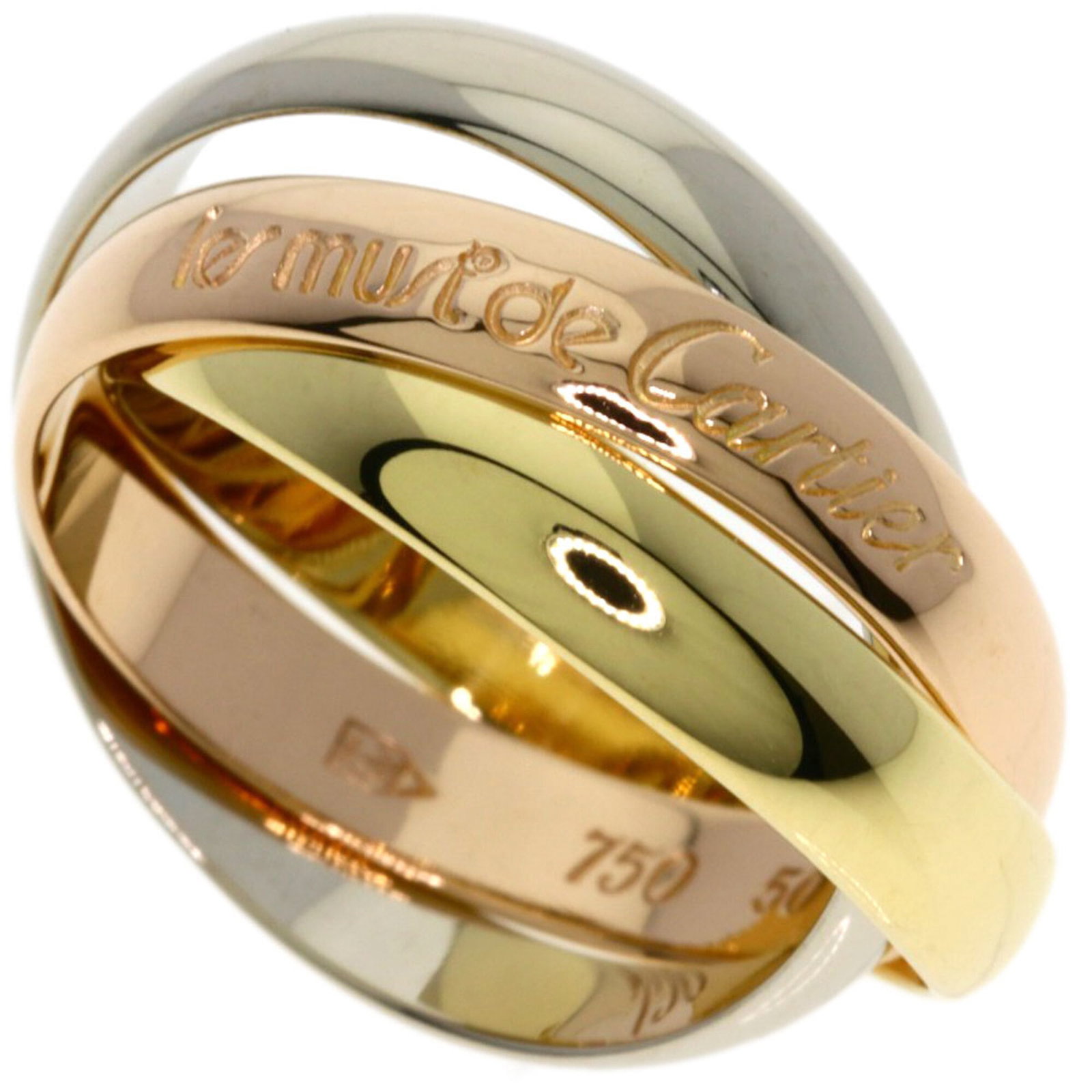 Pink Gold Cartier Yellow Ring Band Gold (18K) White: Pink Gold Cartier Yellow Ring Band Gold (18K) White Pink gold Cartier Yellow Ring Band Gold (18K) White features a classic design with a signature from the artist. Made from high-quality pink gold (18