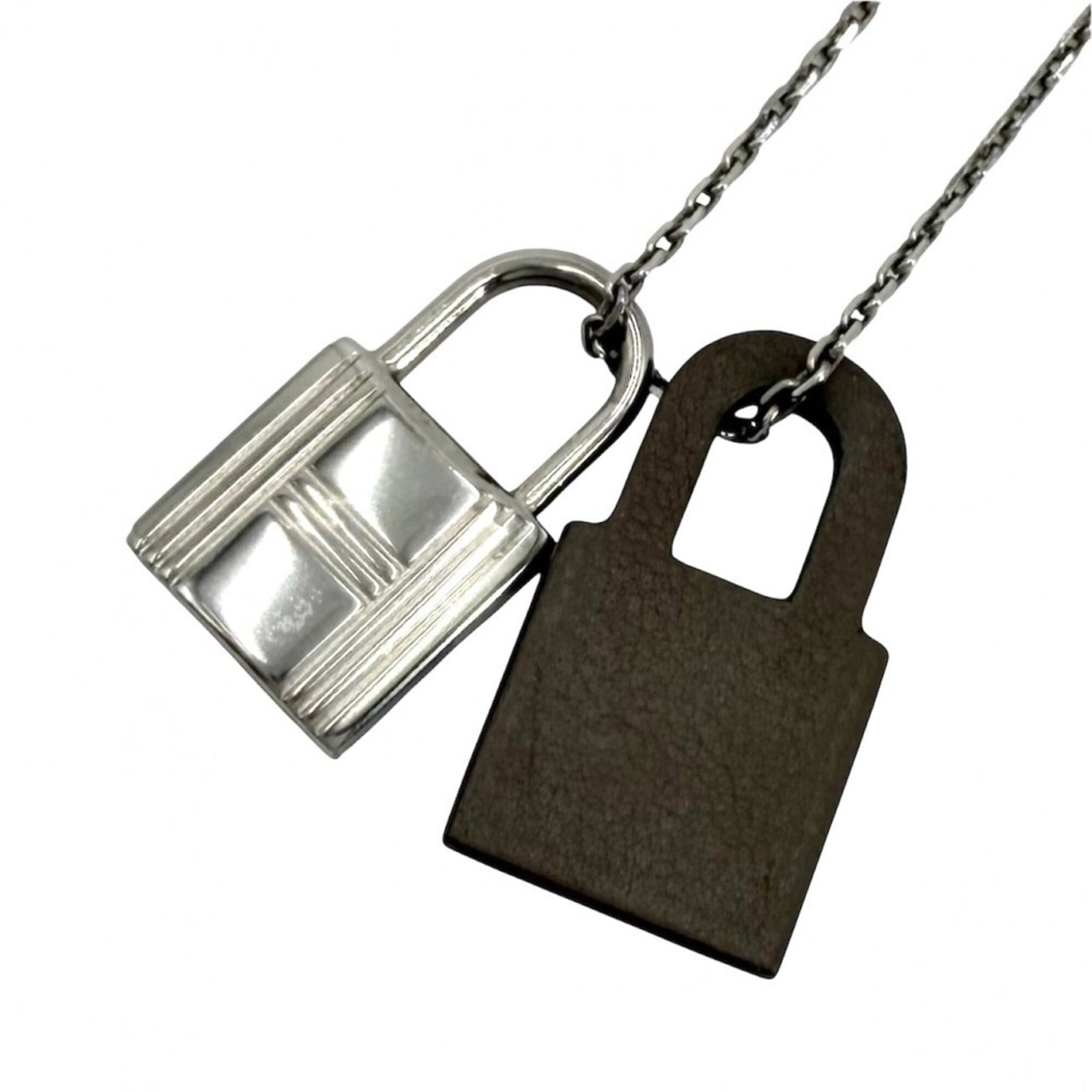 Hermes O'Kelly Pm Necklace For Women With Padlock Adjustable Leather Strap Hermes Z Stamp Brown/ (1 of 6)