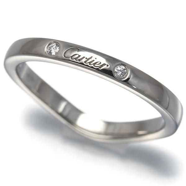 Cartier Ring Diamond Ballerine Wedding Band 3P Eu46 950 Platinum: Cartier Ring Diamond Ballerine Wedding Band 3P Eu46 950 Platinum 950 platinum Cartier ring features a natural diamond ballerine design, set in a elegant ballerine style wedding band with a 2.0mm width