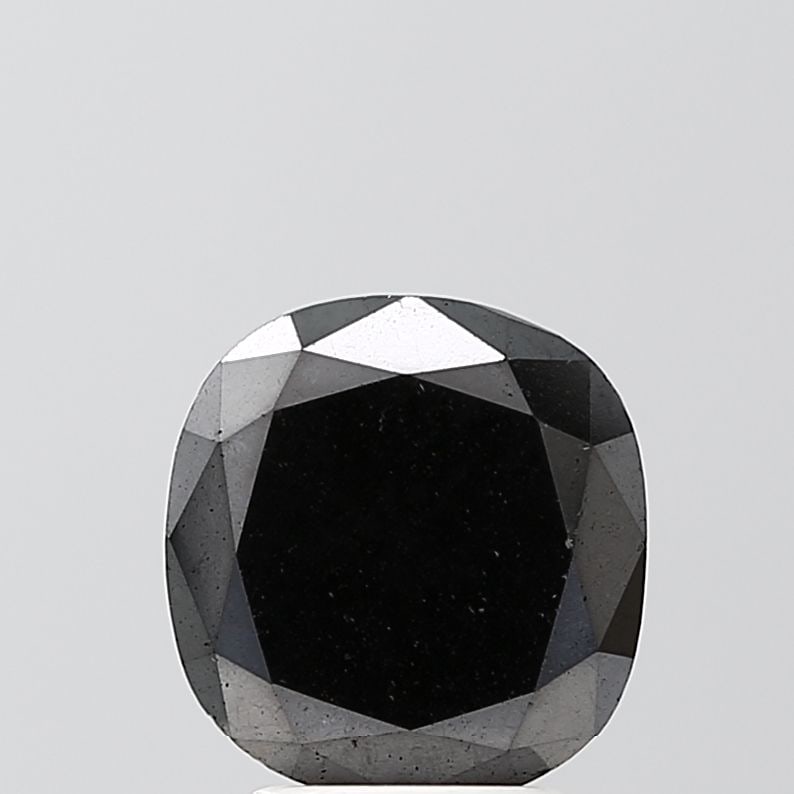 Cushion Brilliant 2.87ct Black VVS2 - Loose Natural Diamond: Cushion Brilliant 2.87ct Black VVS2 - Loose Natural Diamond 2.87ct Black VVS2 - Loose Natural Diamond, certified by none, with EX polish and symmetry, cut to its natural shape, boasting a high