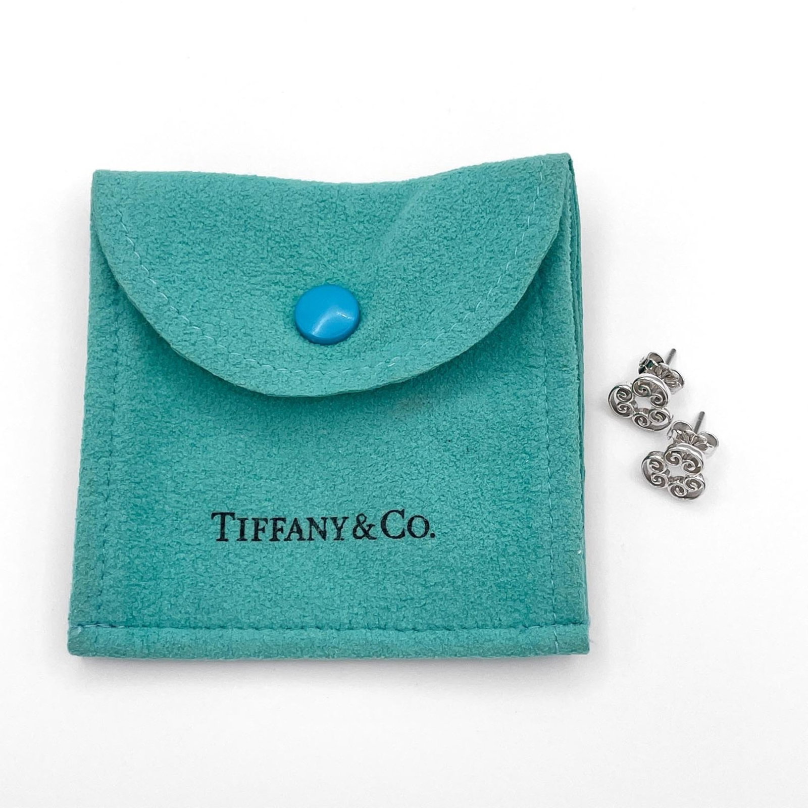 Silver Stud Earrings Tiffany - 10