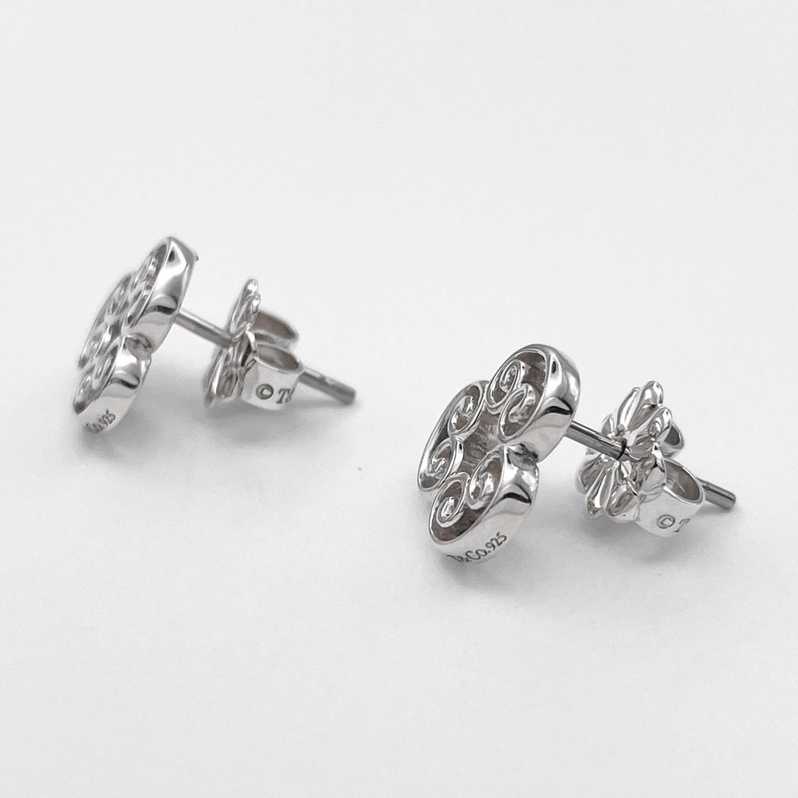 Silver Stud Earrings Tiffany - 3