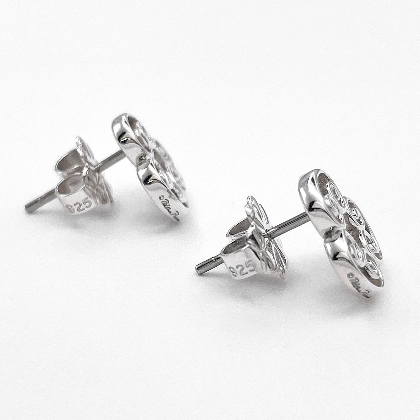 Silver Stud Earrings Tiffany - 4