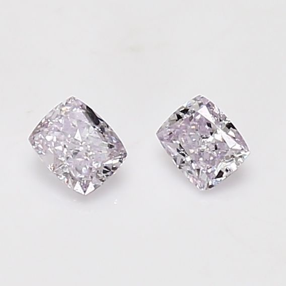 GIA Cushion Brilliant 0.19ct Light Pink VVS2 - Loose Natural Diamond: GIA Cushion Brilliant 0.19ct Light Pink VVS2 - Loose Natural Diamond GIA certified, cushion brilliant cut diamond with exceptional clarity and polish. This light pink VVS2 gemstone boasts a unique