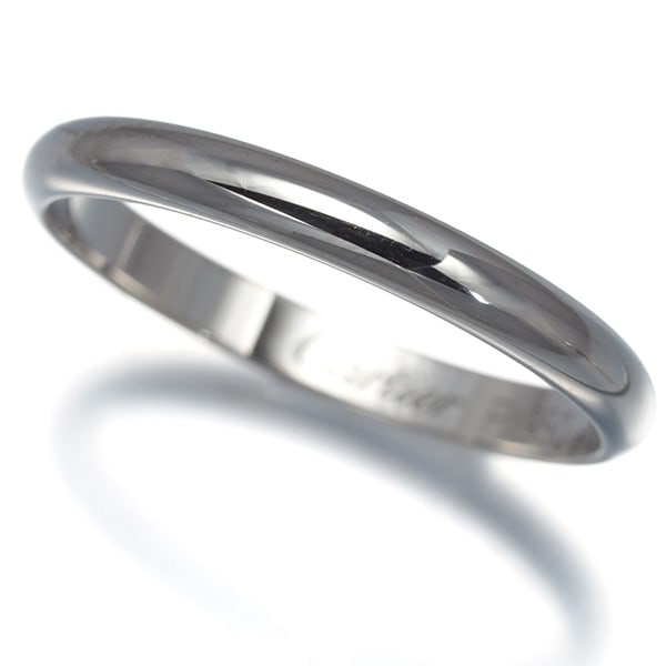 Cartier 1895 Platinum 2.5Mm Eu54 950 Wedding Ring: Cartier 1895 Platinum 2.5Mm Eu54 950 Wedding Ring Cartier's 1895 Platinum 2.5mm Eu54 950 Wedding Ring boasts its elegant design and premium platinum material, weighing in at 3.0g. This exquisite band 