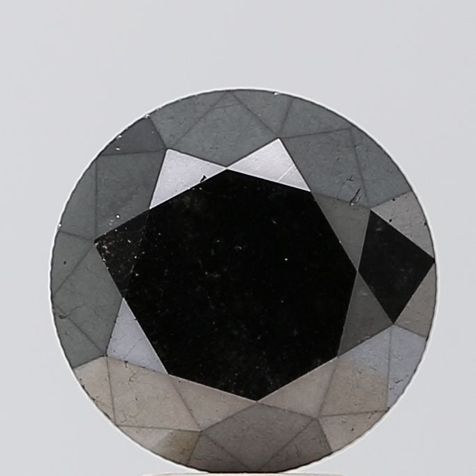 Rose 3.51ct Black VVS2 - Loose Natural Diamond: Rose 3.51ct Black VVS2 - Loose Natural Diamond 3.51 carat black diamond with exceptional clarity and polish, boasting an EX symmetry and EX polish, making it a standout in its natural state.