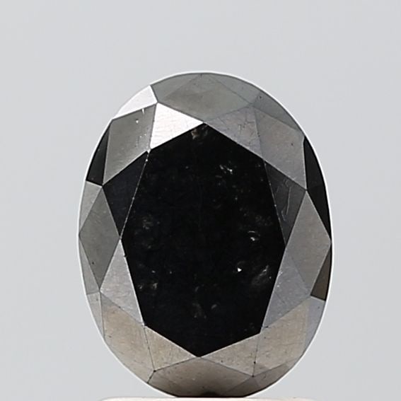 Oval 2.16ct Black VVS2 - Loose Natural Diamond: Oval 2.16ct Black VVS2 - Loose Natural Diamond Oval cut, 2.16ct black diamond with exceptional clarity (VVS2) and polish (EX), showcasing its natural beauty in a unique shape that sets it apart from o