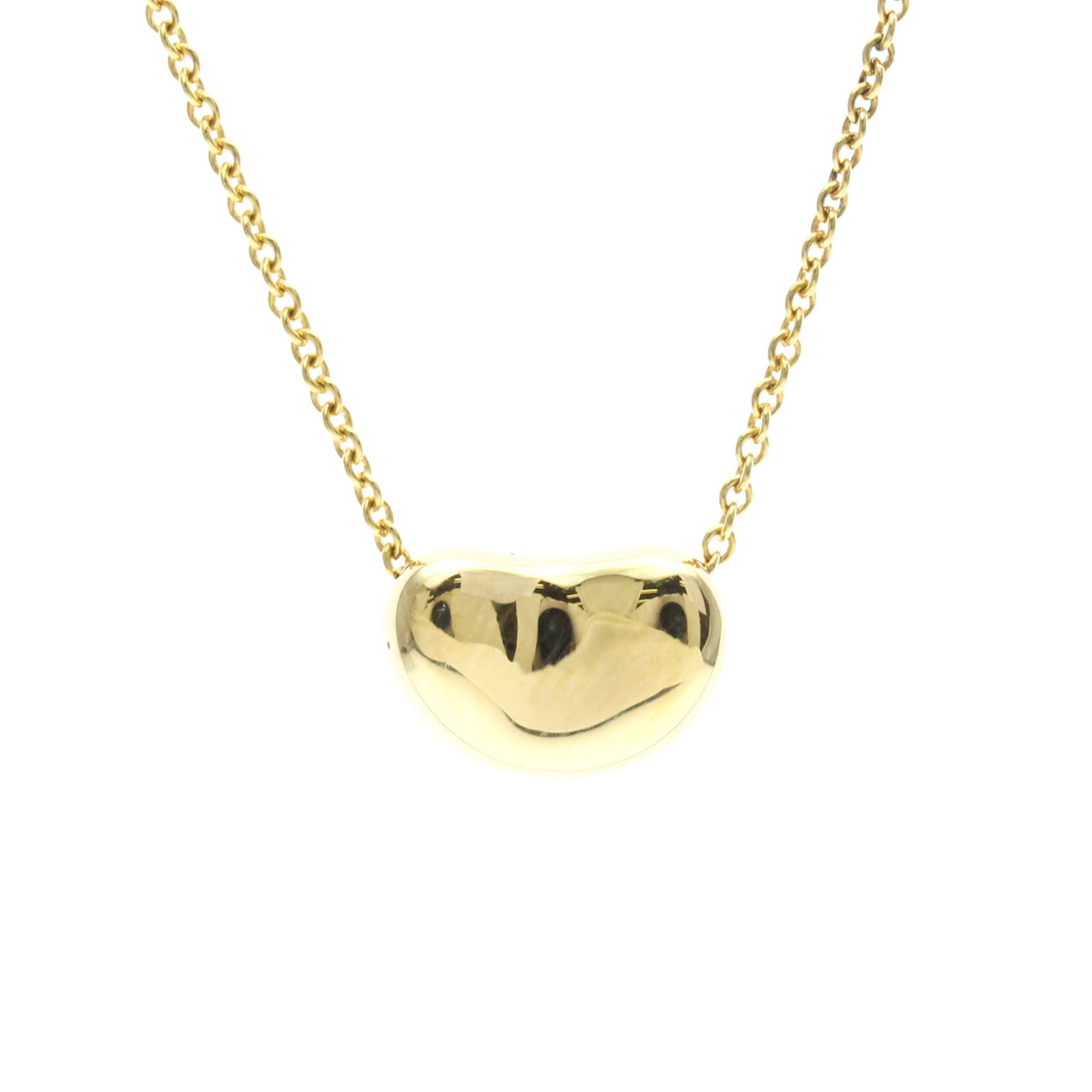 Tiffany Bean Necklace Yellow Gold (18K) No Stone Womenmen Fashion Necklace (Gold): Tiffany Bean Necklace Yellow Gold (18K) No Stone Womenmen Fashion Necklace (Gold) Yellow gold (18K) Bean Necklace for a touch of elegance, crafted from high-quality 18K metal. This fashion necklace fe
