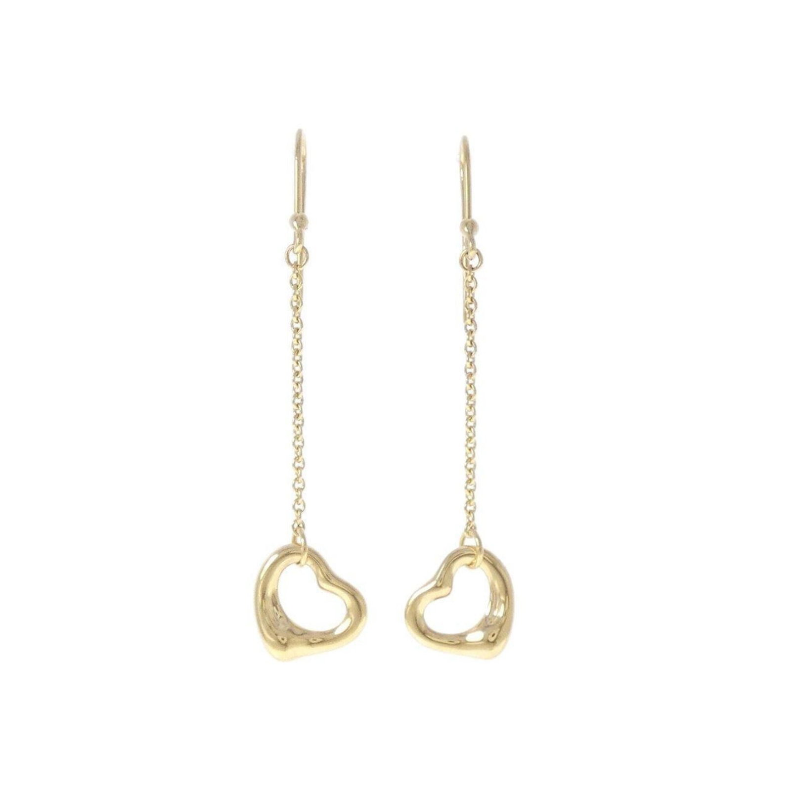 Yellow Gold 18K Tiffany Earrings Chain: Yellow Gold 18K Tiffany Earrings Chain Yellow gold (18K) chain earrings from Tiffany, featuring a signature and measuring 41.00mm x 10.50mm in size. The earrings are crafted from high-quality yellow g
