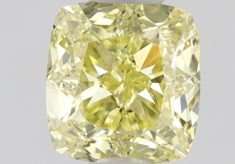 GIA Cushion Brilliant 0.45ct Fancy Intense Yellow IF - Loose Natural Diamond: GIA Cushion Brilliant 0.45ct Fancy Intense Yellow IF - Loose Natural Diamond GIA-certified, this loose natural diamond boasts an exceptional Fancy Intense Yellow color and a clarity grade of IF. Measu