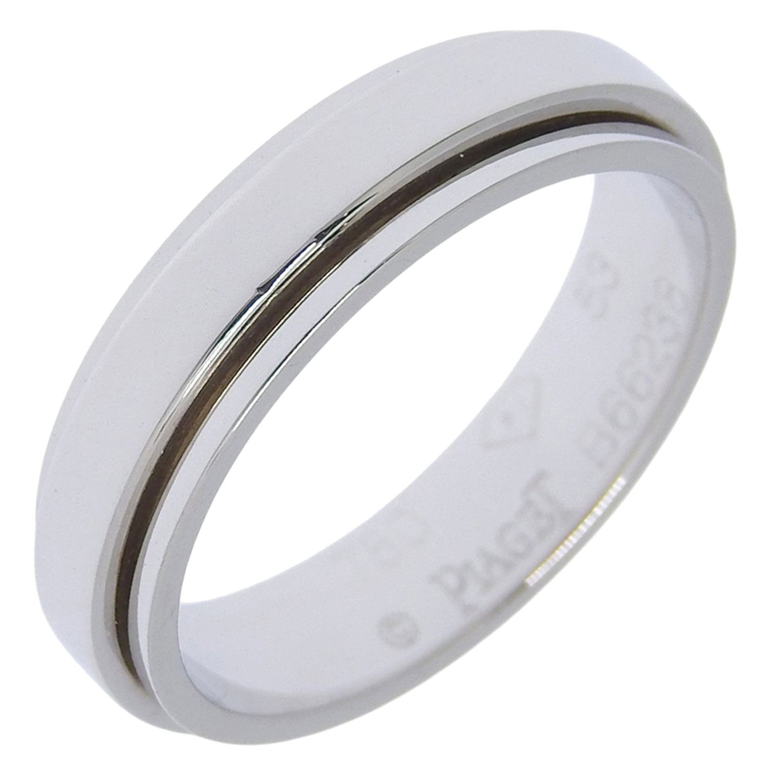 Piaget Possession Ring Size 12.5 18K White Gold Approx. 5.5G Women'S.: Piaget Possession Ring Size 12.5 18K White Gold Approx. 5.5G Women'S. Piaget Possession Ring Size 12.5 18K White Gold Approx. 5.5G Women'S features an 18K white gold construction with a silver tone, a