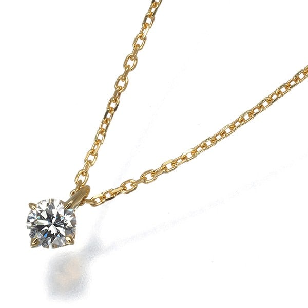 Star Jewelry Necklace Diamond 0.10Ct Solitaire 18K 750 Yellow Gold: Star Jewelry Necklace Diamond 0.10Ct Solitaire 18K 750 Yellow Gold Yellow gold solitaire pendant necklace featuring a natural diamond with a diameter of approximately 3.0mm, set in 18k yellow gold. Th