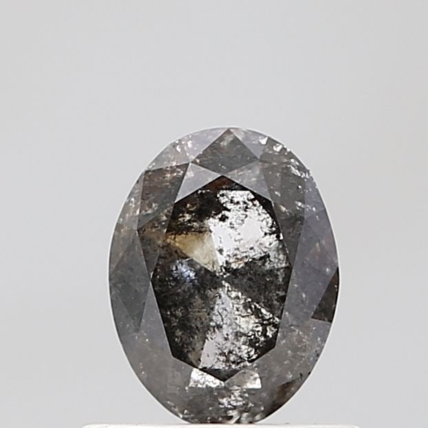 Oval 0.79ct Salt And Pepper VVS2 - Loose Natural Diamond: Oval 0.79ct Salt And Pepper VVS2 - Loose Natural Diamond 0.79ct Salt And Pepper VVS2 - Loose Natural DiamondThis oval-cut diamond boasts an exceptional clarity grade of VVS2, indicating minimal