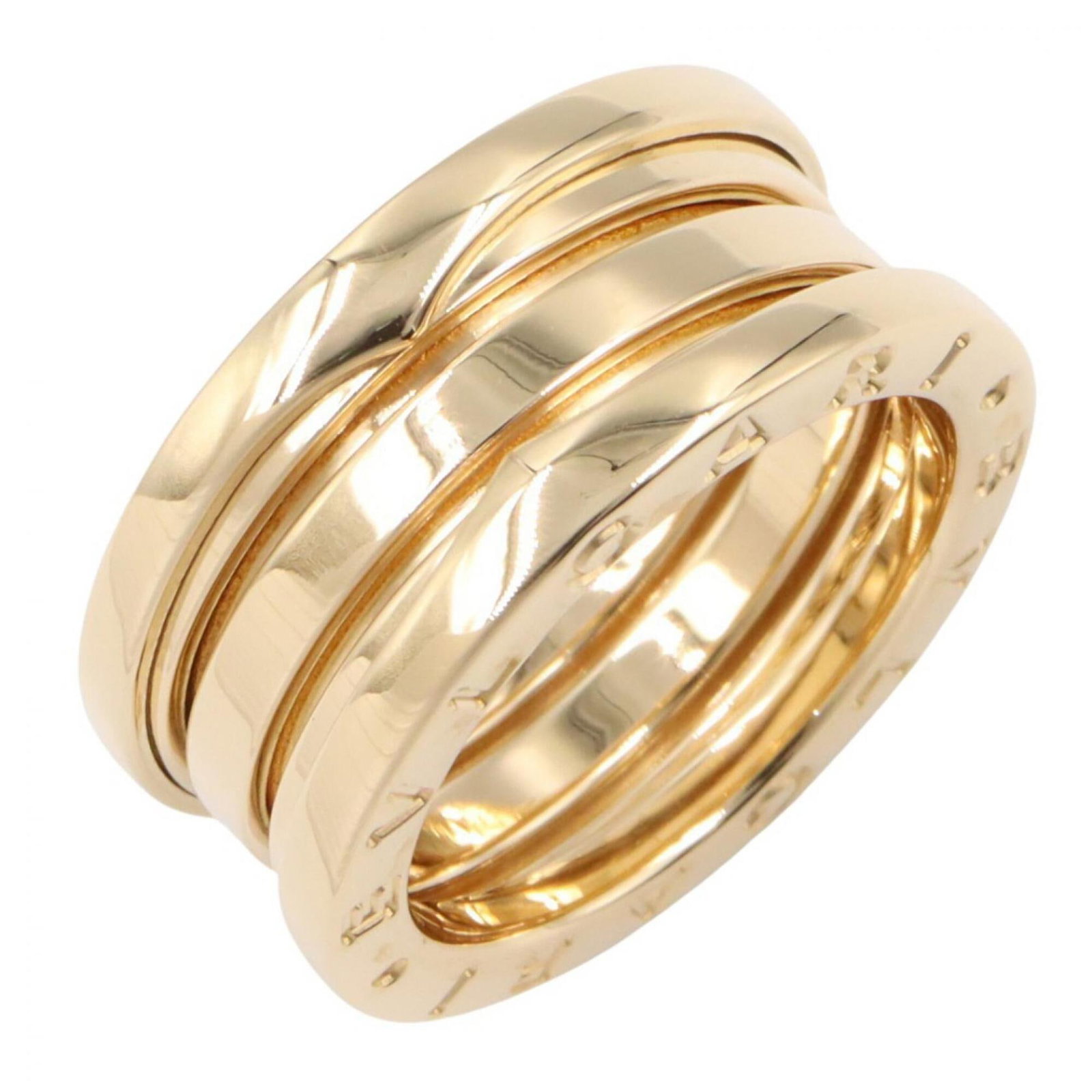 Bvlgari Band Ring Yellow Gold (18K): Bvlgari Band Ring Yellow Gold (18K) Yellow gold (18K) Bvlgari Band Ring, designed with elegant simplicity and sophistication. This 50 US size band ring features a classic style that suits women's fash