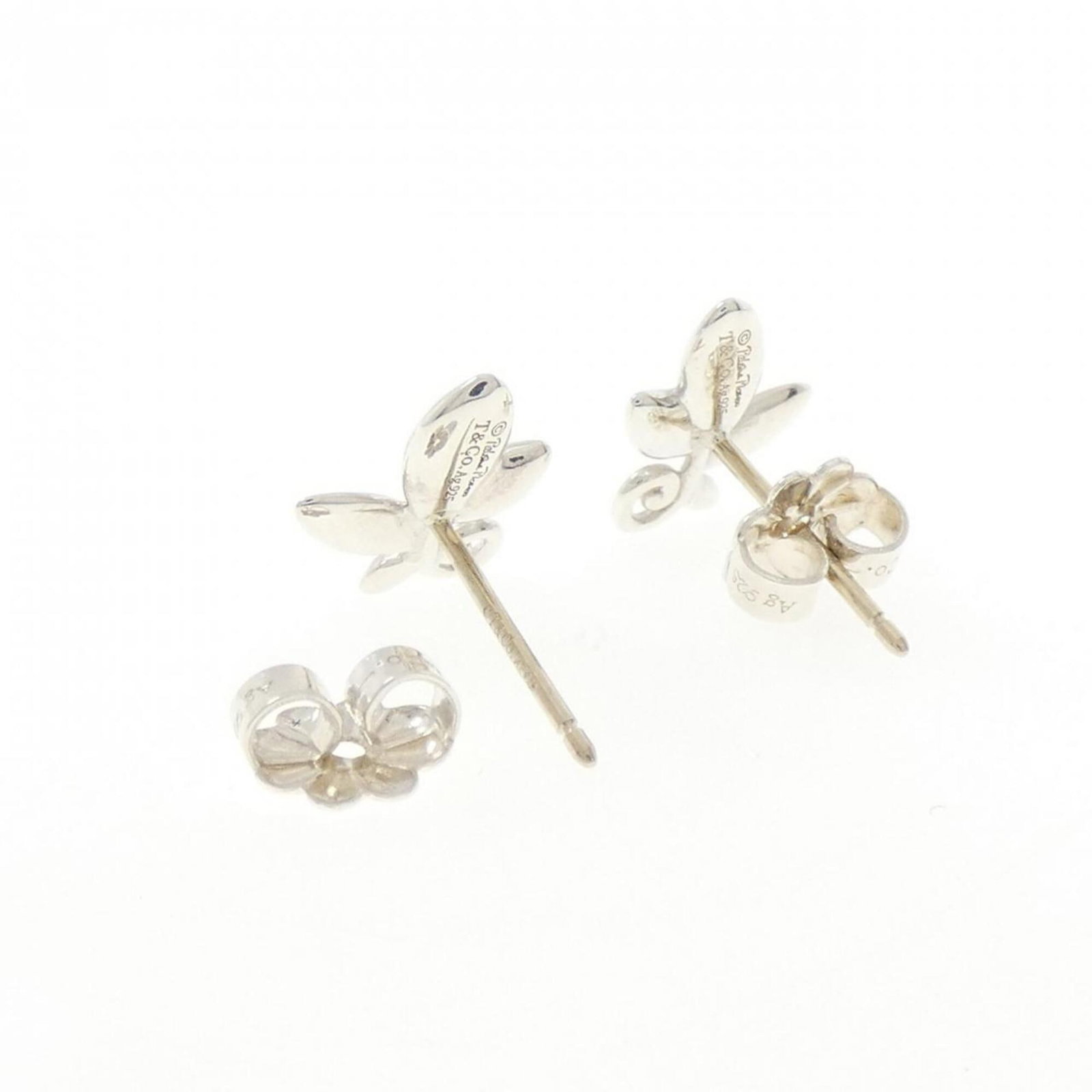 Silver Stud Earrings Tiffany - 3