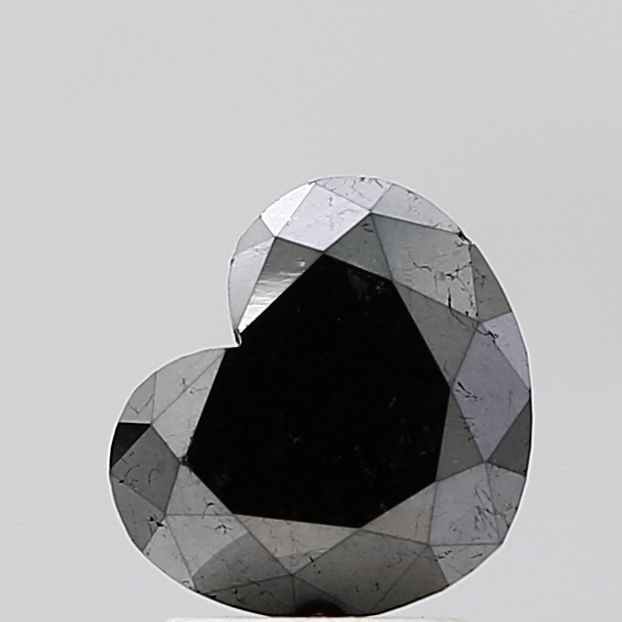 Heart 2.0ct Black VVS2 - Loose Natural Diamond: Heart 2.0ct Black VVS2 - Loose Natural Diamond 2.0ct Black VVS2 - Loose Natural Diamond with EX Polish and Symmetry, Measuring 6.96L x 8.14W x 4.39H, Certified NONE. This natural diamond boasts a