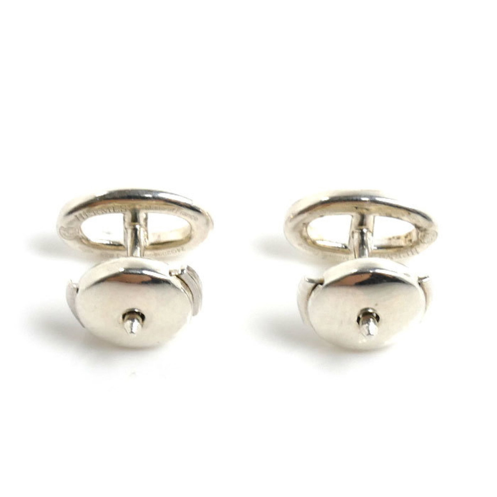 Hermes Stud Silver 925 Earrings - 4