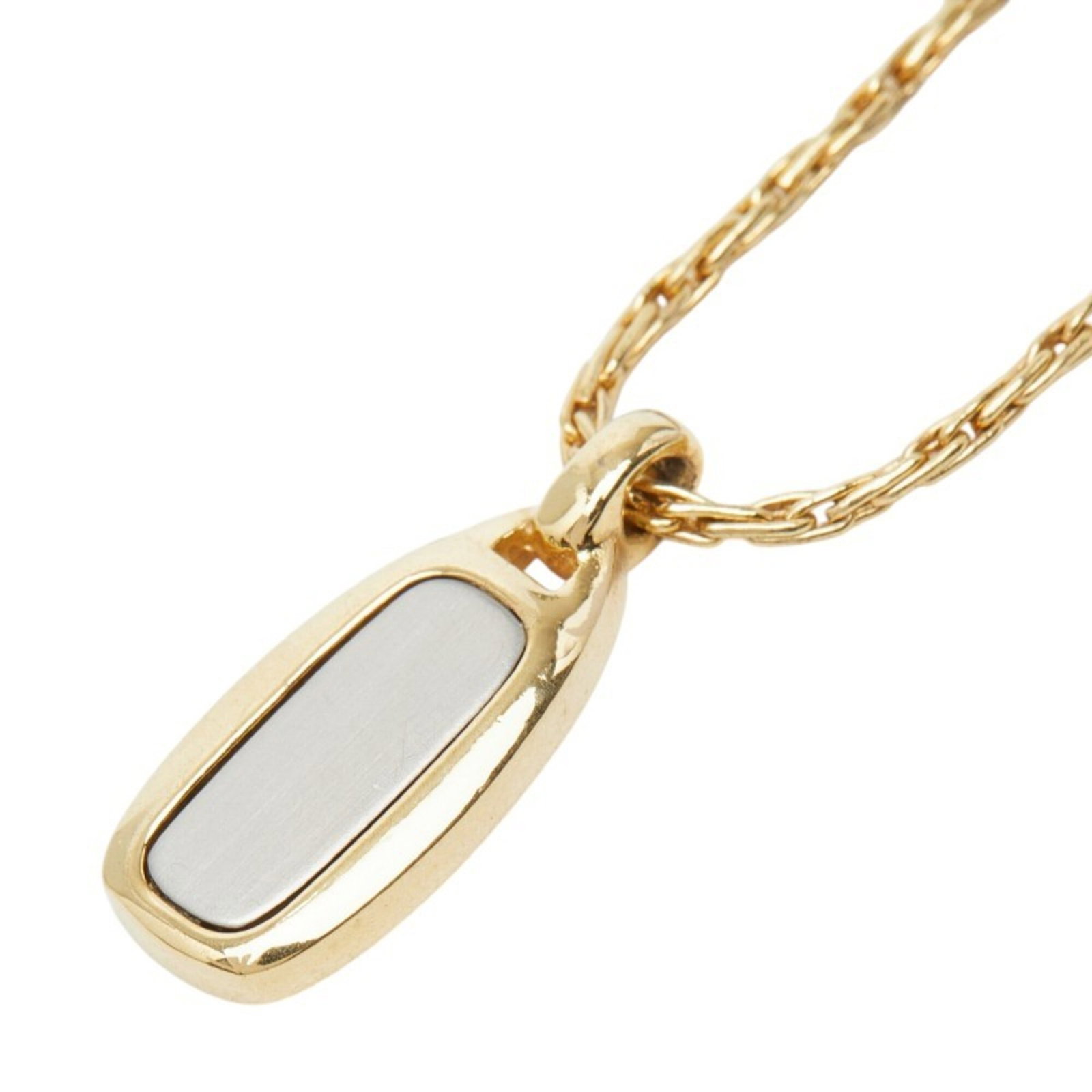 Christian Dior Logo Necklace Gold Plated Women's: Christian Dior Logo Necklace Gold Plated Women's Gold Plated Christian Dior Logo Necklace - A sleek and sophisticated accessory featuring the iconic Dior logo, crafted from durable gold plating with a