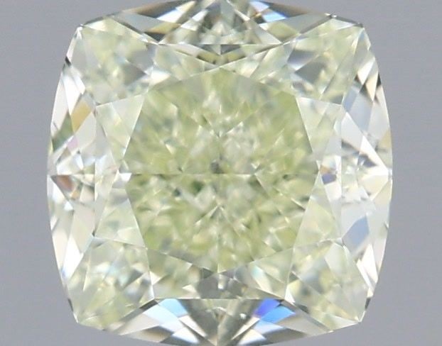 GIA Cushion Brilliant 1.38ct Light Green Yellow VVS2 - Loose Natural Diamond: GIA Cushion Brilliant 1.38ct Light Green Yellow VVS2 - Loose Natural Diamond GIA certified, this cushion brilliant diamond boasts an exceptional light green yellow color and VVS2 clarity, with EX poli