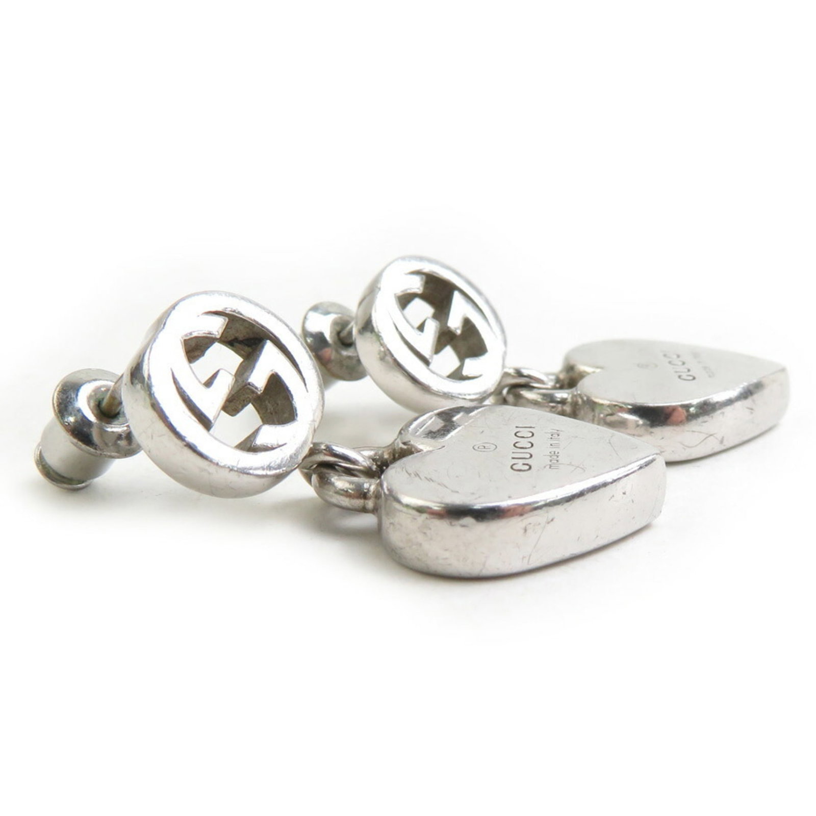 Silver 925 Gucci Stud Earrings - 3