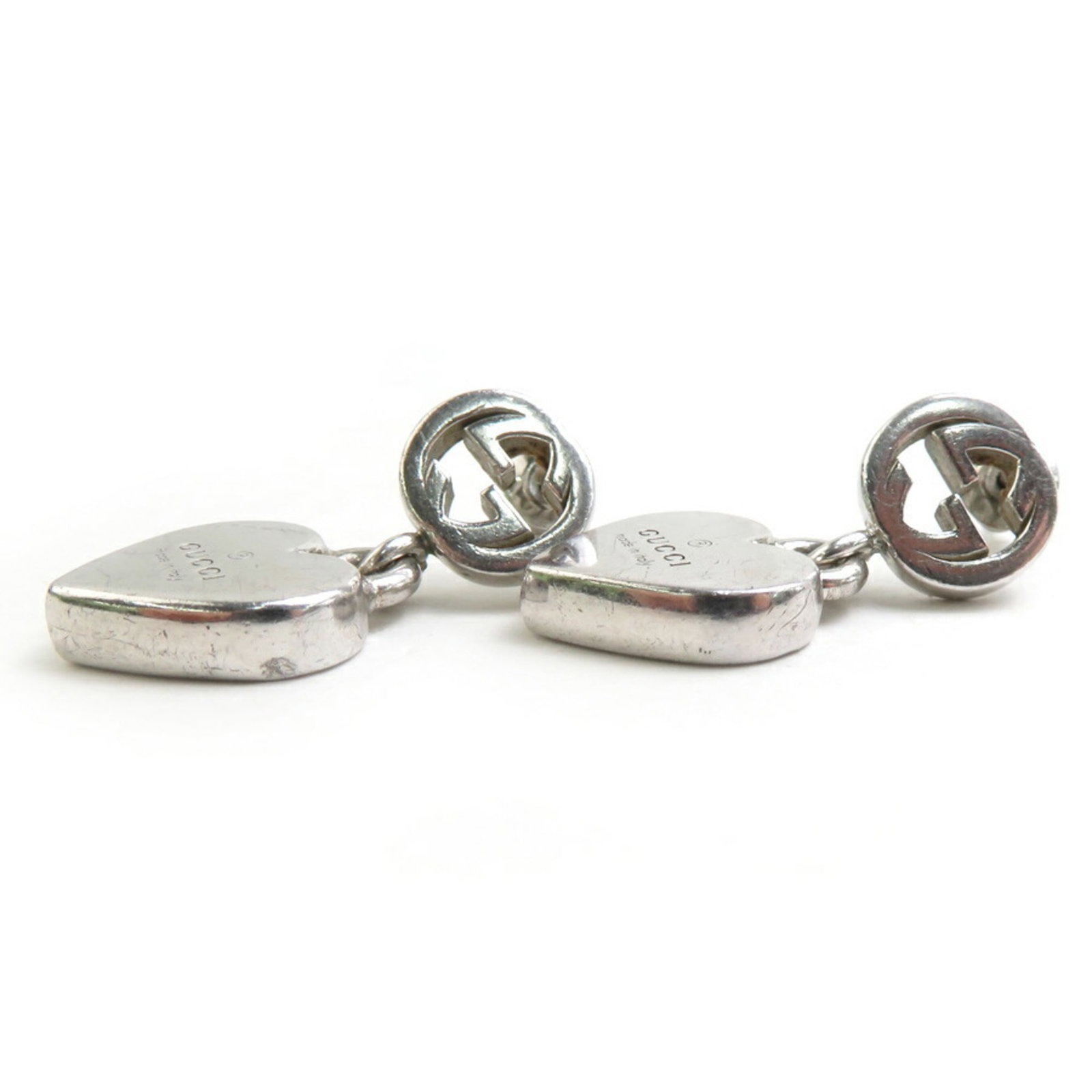 Silver 925 Gucci Stud Earrings - 4