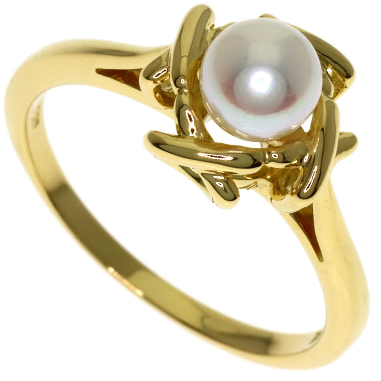 Tiffany ring gold 18k yellow band: Tiffany ring gold 18k yellow band Yellow gold 18k band ring from Tiffany, set with a pearl stone, available in US size 6. This classic design showcases the elegance of yellow gold and the timeless bea