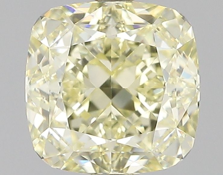 GIA Cushion Brilliant 1.51ct Fancy Light Yellow VVS1 - Loose Natural Diamond: GIA Cushion Brilliant 1.51ct Fancy Light Yellow VVS1 - Loose Natural Diamond GIA certifies this 1.51ct Fancy Light Yellow VVS1 diamond as a natural, cushion-cut gemstone with excellent clarity and pol