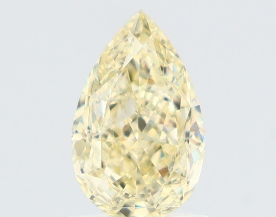GIA Pear 1.0ct Fancy Light Yellow IF - Loose Natural Diamond: GIA Pear 1.0ct Fancy Light Yellow IF - Loose Natural Diamond GIA-certified Fancy Light Yellow IF diamond, weighing 1.0 carat, boasts an EX polish and GD symmetry. This natural loose diamond features e