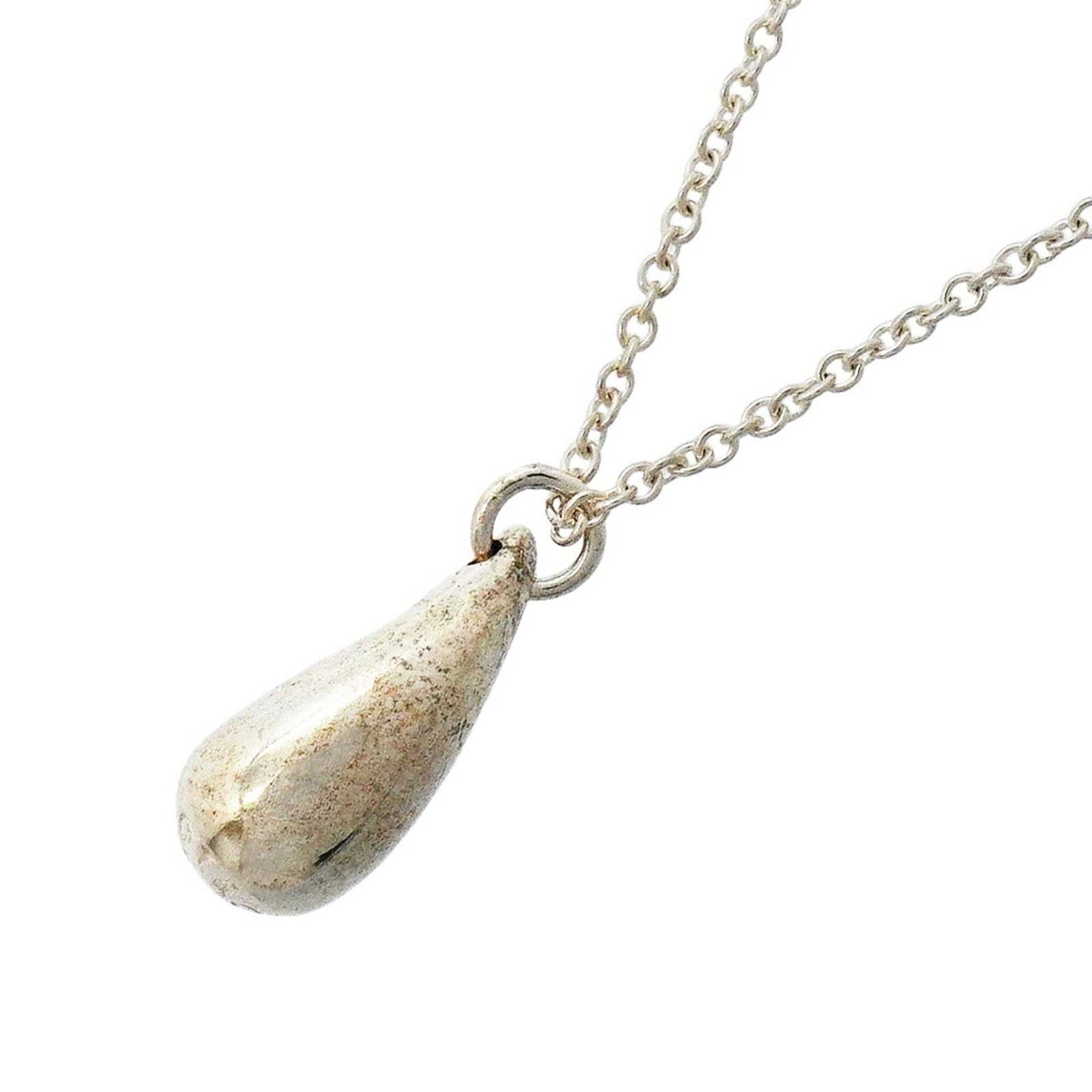 Women's Teardrop Necklace Sterling Silver 925 by Tiffany & Co: Women's Teardrop Necklace Sterling Silver 925 by Tiffany & Co Sterling silver teardrop necklace from Tiffany & Co, featuring a pendant measuring 14.6mm x 5.5mm and a neck circumference of 41 cm / 16.1