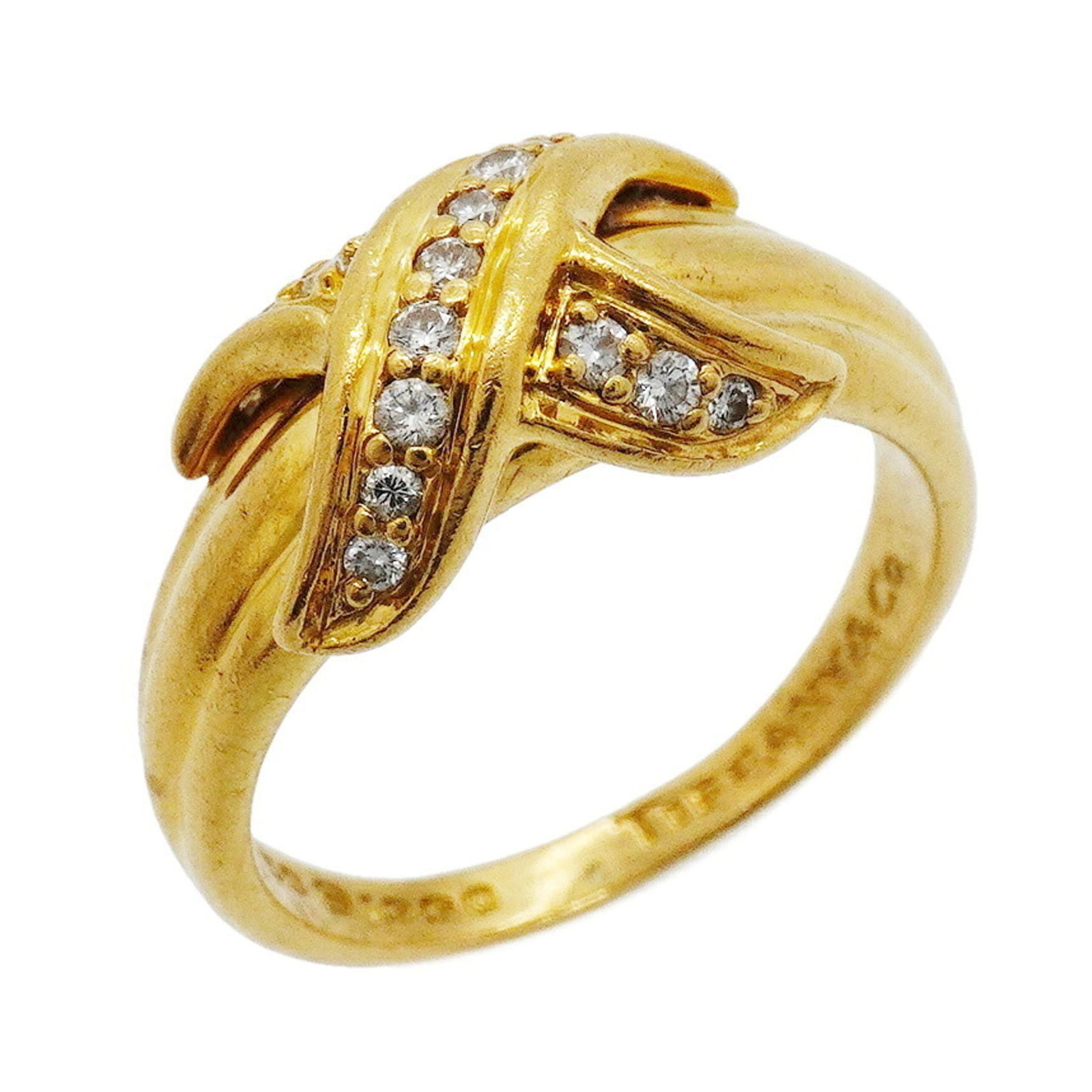 Tiffany ring gold 18k yellow band: Tiffany ring gold 18k yellow band 18k yellow gold band with a diamond stone, available in US size 6.5. This Tiffany ring features a classic design with a durable and luxurious yellow gold construction