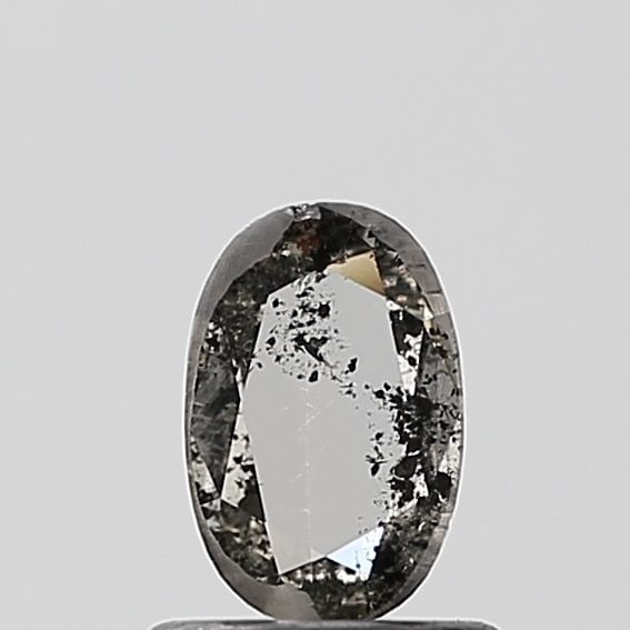Oval 0.42ct Salt And Pepper VVS2 - Loose Natural Diamond: Oval 0.42ct Salt And Pepper VVS2 - Loose Natural Diamond Oval cut diamond with a unique salt and pepper color, offering a distinctive visual appeal. Measuring 6.77L x 4.45W x 1.35H, this VVS2 clarity
